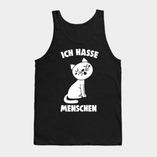 Funny cheeky cat animal-loving pet gift Tank Top